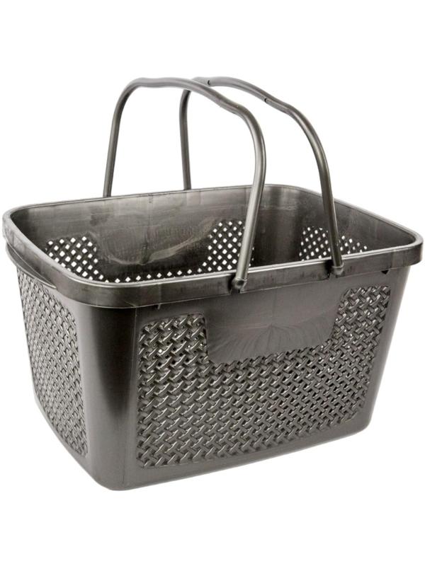 Корзина покупательская UNI_0220908 т.серый 285х400х230