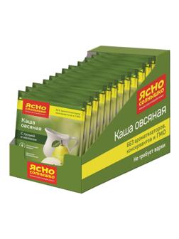 Каша Ясно Солнышко овсяная с грушей и молоком, шоу-бокс, 45гх15шт/уп