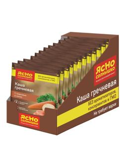 Каша Ясно Солнышко гречневая с морковью и луком, шоу-бокс, 45гх15шт/уп