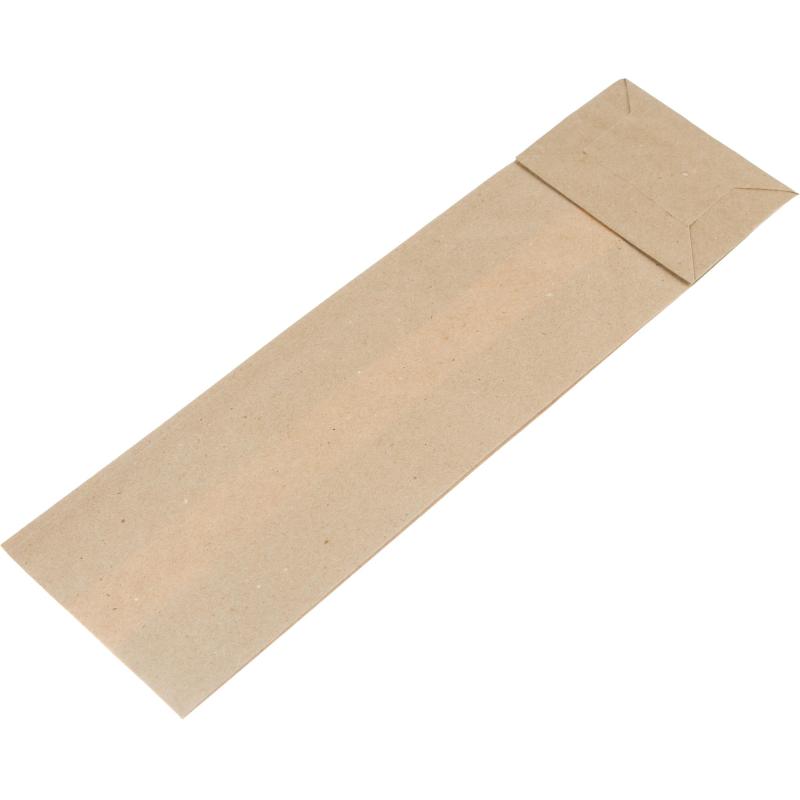 Пакет бумажный 90х65х310 мм,50гр/м2,прям.дно,крафт,экон,50гр/м2,1000шт/уп