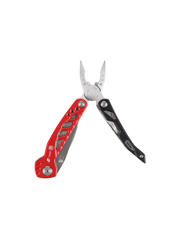 Мультитул Stinger, сталь/алюм (красн./черный), 11 инструментов