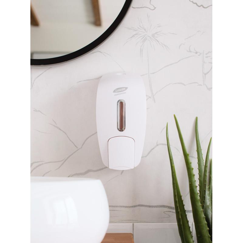 Дозатор для жидкого мыла Luscan Prof Etalon 800мл белый 151051