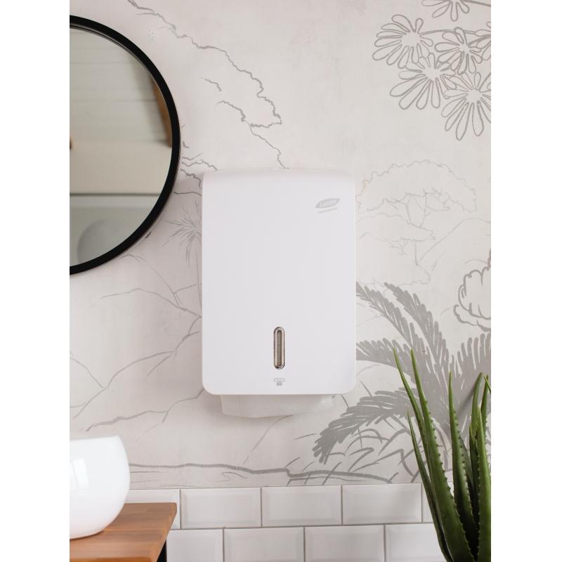 Диспенсер для полотенец лист Luscan Prof Etalon Z-слож maxi белый 151061