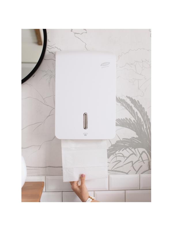 Диспенсер для полотенец лист Luscan Prof Etalon Z-слож maxi белый 151061