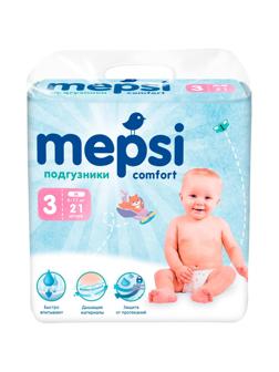 Подгузники для детей MEPSI M (6-11кг) 21 шт/уп