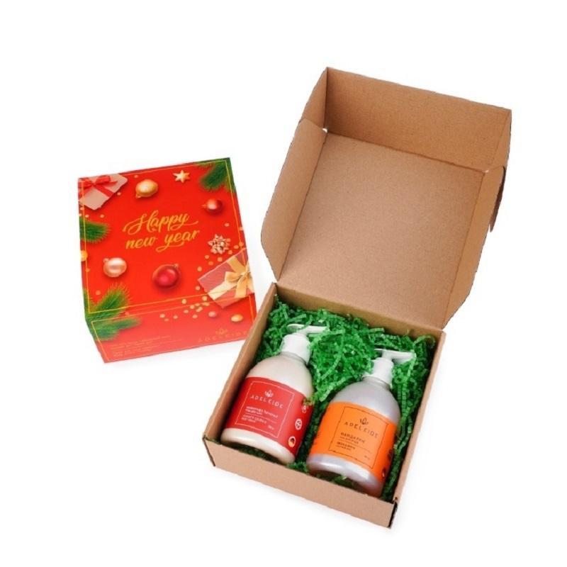 Подарочный набор Гель д/д Мандарин 300 мл, Крем д/т Имбирное печенье 300 мл