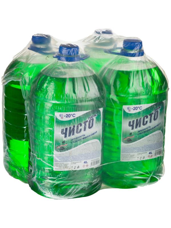 Жидкость незамерзающая Чисто Плюс -20 С 4л ПЭТ 4 штуки/упаковка