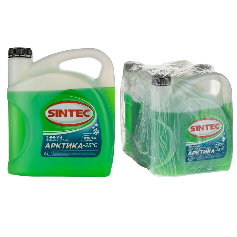 Жидкость незамерзающая Sintec Арктика  -25 С 4л фирм. кан. 3 штуки/упаковка