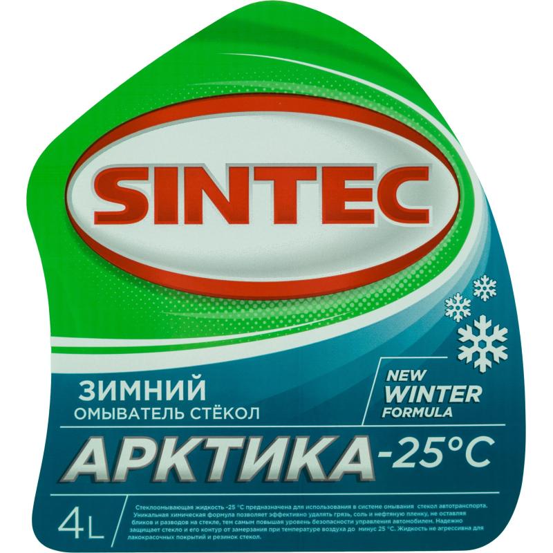 Жидкость незамерзающая Sintec Арктика  -25 С 4л фирм. кан. 3 штуки/упаковка