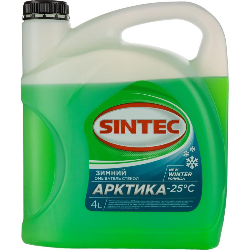 Жидкость незамерзающая Sintec Арктика  -25 С 4л фирм. кан. 3 штуки/упаковка
