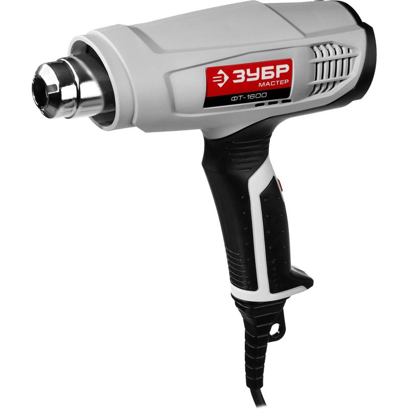 Фен технический  ЗУБР ФТ-1600, 3 насадки, 1600Вт