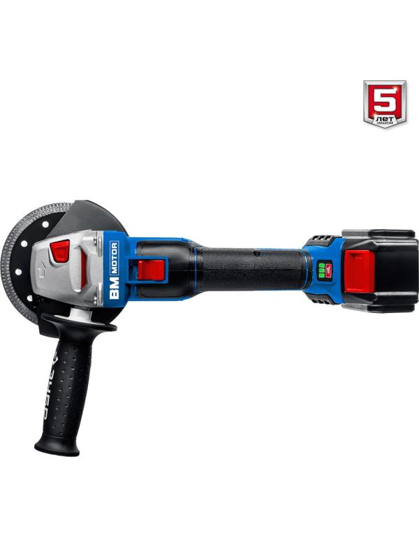 Шлифмашина угловая бесщеточная аккум. ЗУБР AB-125-41, 20 В, 1 АКБ (4Ач)