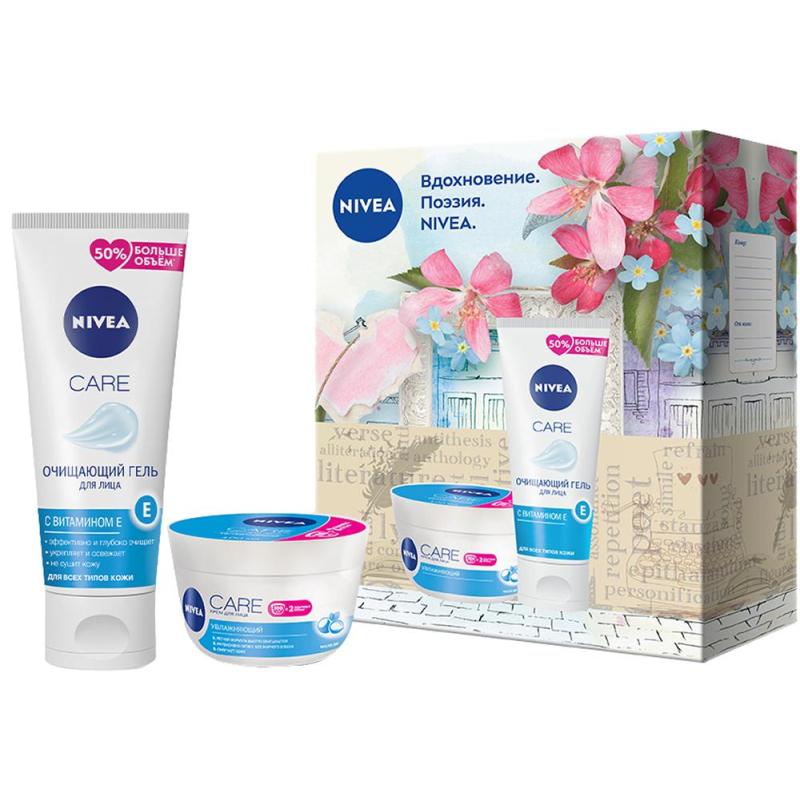 Подарочный набор Nivea гель д/ум 225 мл, крем д/лица 100 мл 48125-00517-01