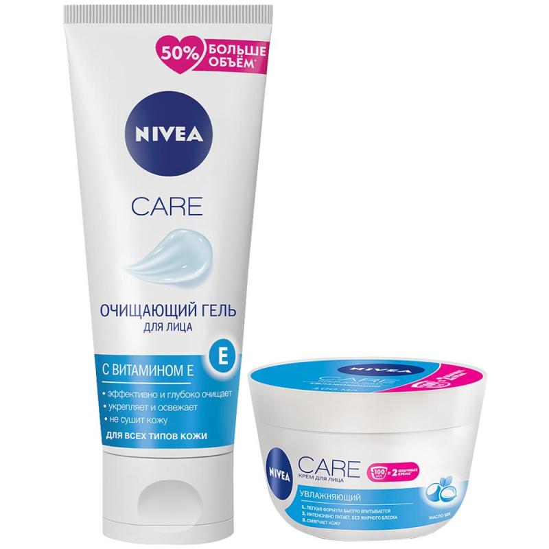 Подарочный набор Nivea гель д/ум 225 мл, крем д/лица 100 мл 48125-00517-01