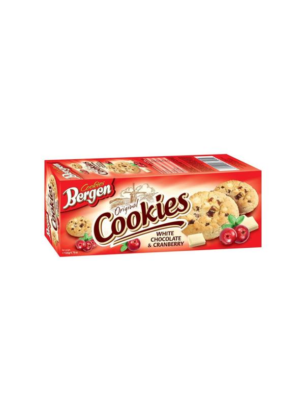 Печенье ORIGINAL COOKIES с кусочками белого шоколада и клюквой 135г
