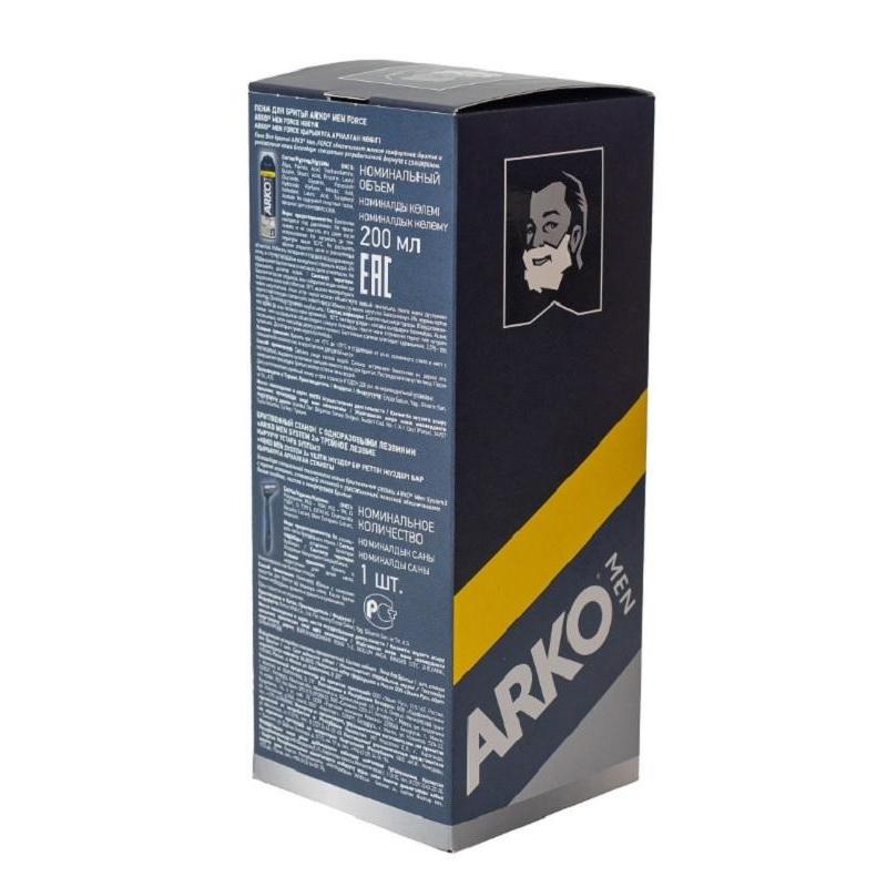 Подарочный набор ARKO Пена Hemp 200мл,станок Pro3 1 шт