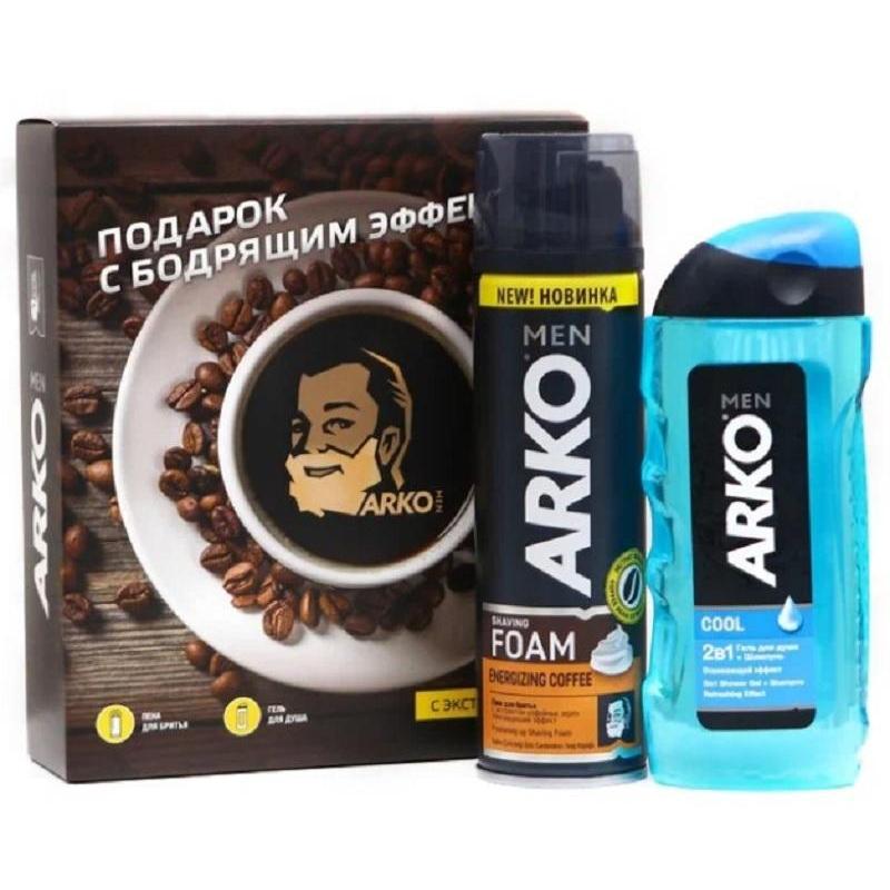 Подарочный набор ARKO пена д/бр Cool 200мл,гель для душа Cool 260 мл