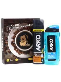 Подарочный набор ARKO пена д/бр Cool 200мл,гель для душа Cool 260 мл