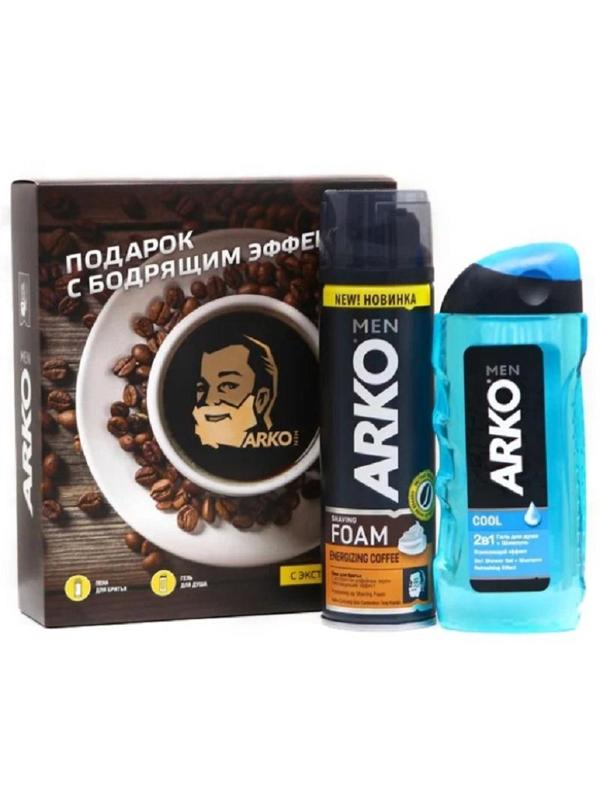 Подарочный набор ARKO пена д/бр Cool 200мл,гель для душа Cool 260 мл