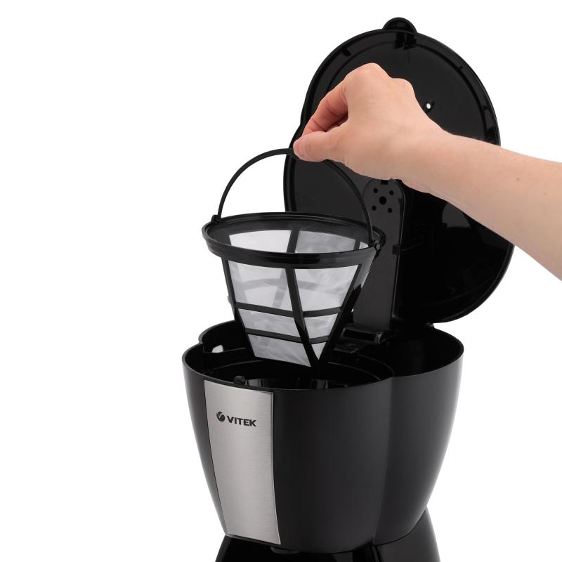 Кофеварка Vitek 1503-VT-03, капальная, 900 вт