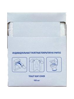 Одноразовые покрытия на унитаз д/дисп 1/4сл 100шт/уп