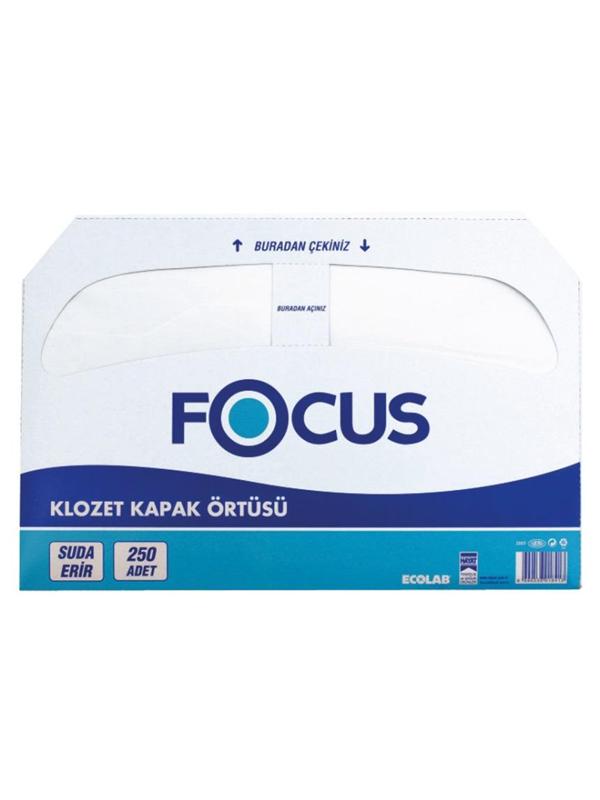 Одноразовые покрытия на унитаз FOCUS 250л/уп 8033648