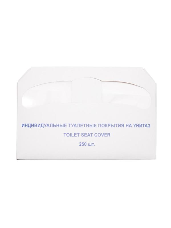 Одноразовые покрытия на унитаз 1/2 сложения 250шт/уп