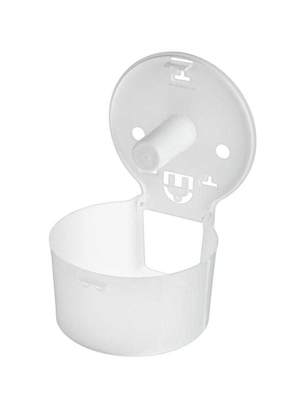 Диспенсер для туалетной бумаги рул мини белый прозр R-1310TW