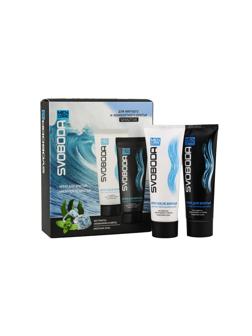 Подарочный набор SVOBODA MEN CARE крем для бритья 75мл , крем п/бритья 80мл