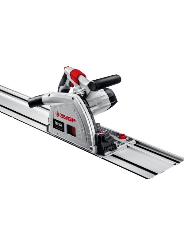 Пила циркулярная (дисковая) погружная ЗУБР с шиной,1200Вт,d165х20мм(ПП-55Н)