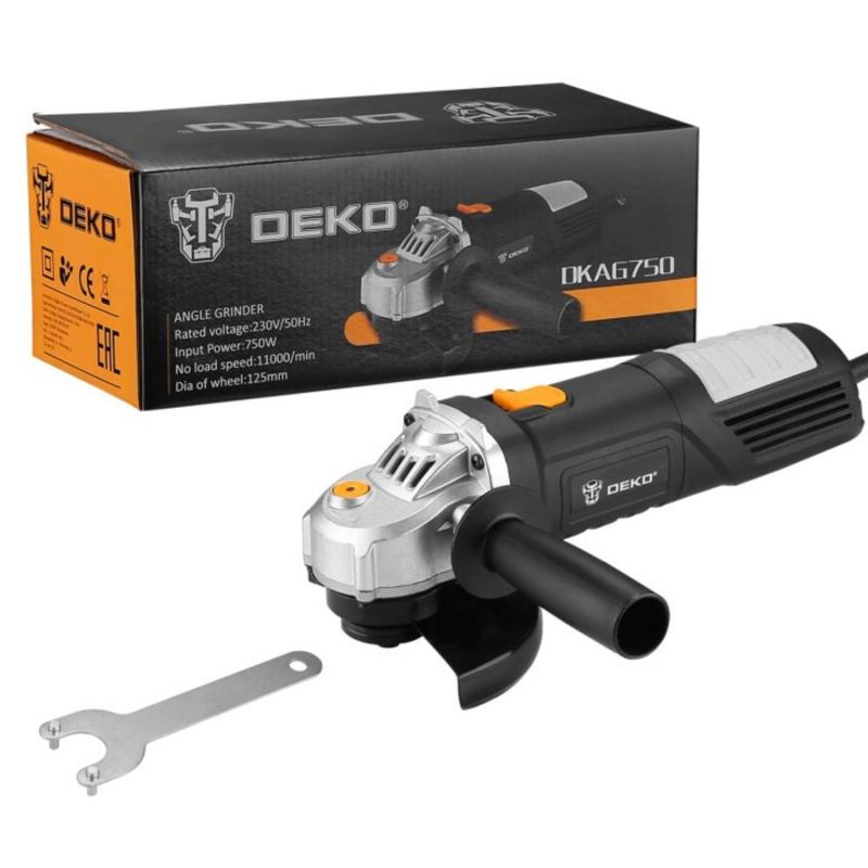 Шлифмашина угловая DEKO DKAG750, 125мм, 750 Вт (063-4164)