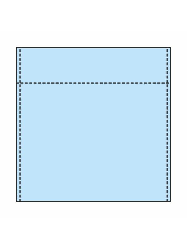 Наволочка н/с 60х60см спанбонд пл.25, голубой, 5шт/упак, 4829/5