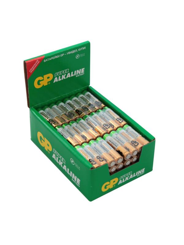 Батарейка GP Super AAA/LR03/24A алкалиновая 96шт/уп, 4шт/бл