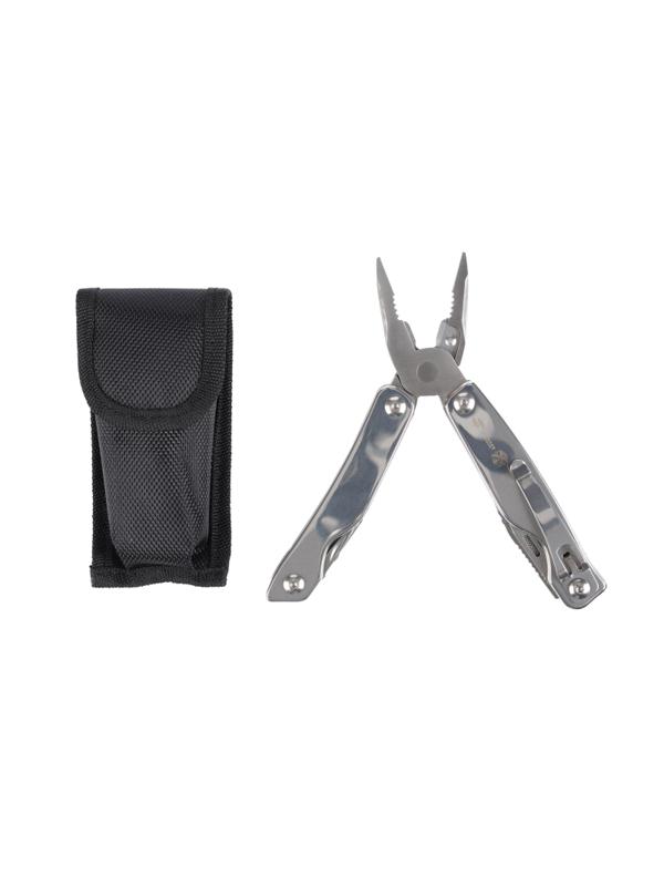 Мультитул Stinger, сталь (серебристый), 11 инструментов, нейлоновый чехол
