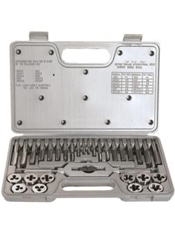 Набор метчиков и плашек М3 - М12, 31 предм. Matrix 77337