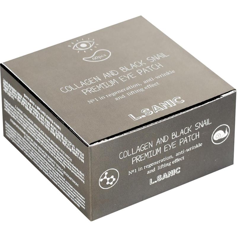 Патчи для глаз гидр. L.SANIC с коллагеном и муцином черной улитки,60шт/уп