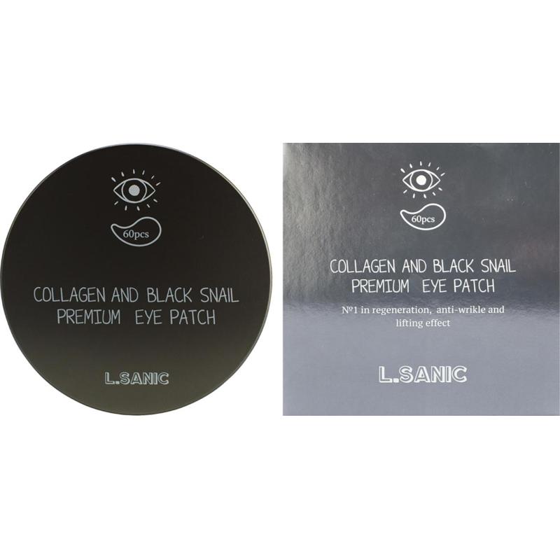 Патчи для глаз гидр. L.SANIC с коллагеном и муцином черной улитки,60шт/уп