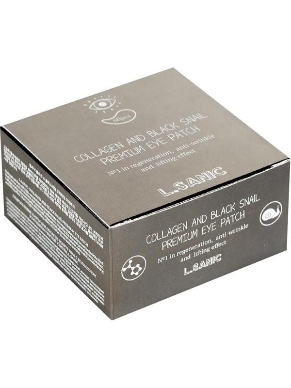 Патчи для глаз гидр. L.SANIC с коллагеном и муцином черной улитки,60шт/уп