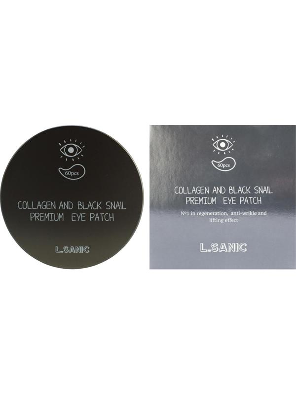 Патчи для глаз гидр. L.SANIC с коллагеном и муцином черной улитки,60шт/уп