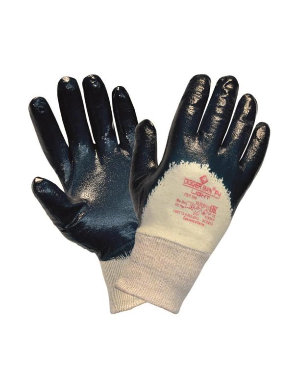 Перчатки нитриловые DIGGERMAN LIGHT РЧ облегченные (Размер 9)