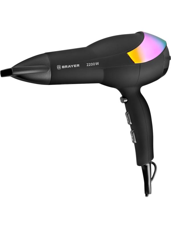 Фен Brayer BR3003,2200 Вт., 2/3 с-т реж., хол. Возд.,soft-touch, шнур 1,8 м