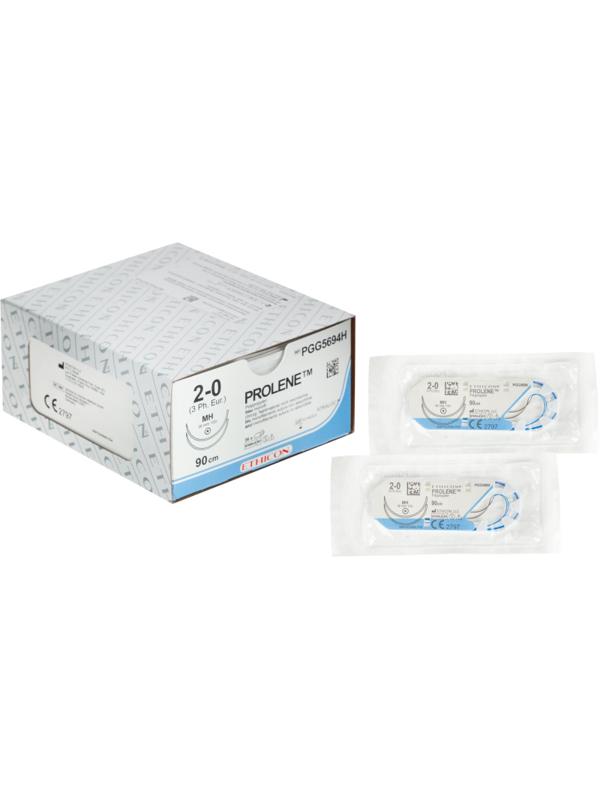 Шовный материал ПРОЛЕН 2/0, 90см, син, кол.36 ммх2, 1/2, PGG5694H, 36шт/уп