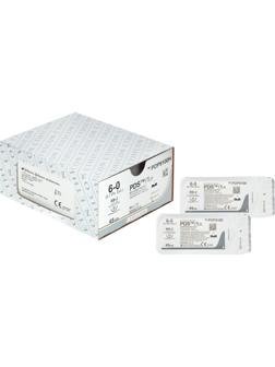 Шовный материал ПДС ПЛЮС 6/0, 45см, фиол., кол. 13мм, 1/2, PDP9100H,36шт/уп