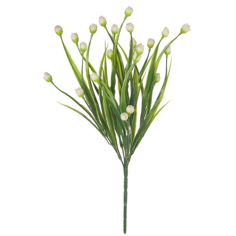 Цветок Декоративный букет Спящая роза, В360, белый,AF-UC-04