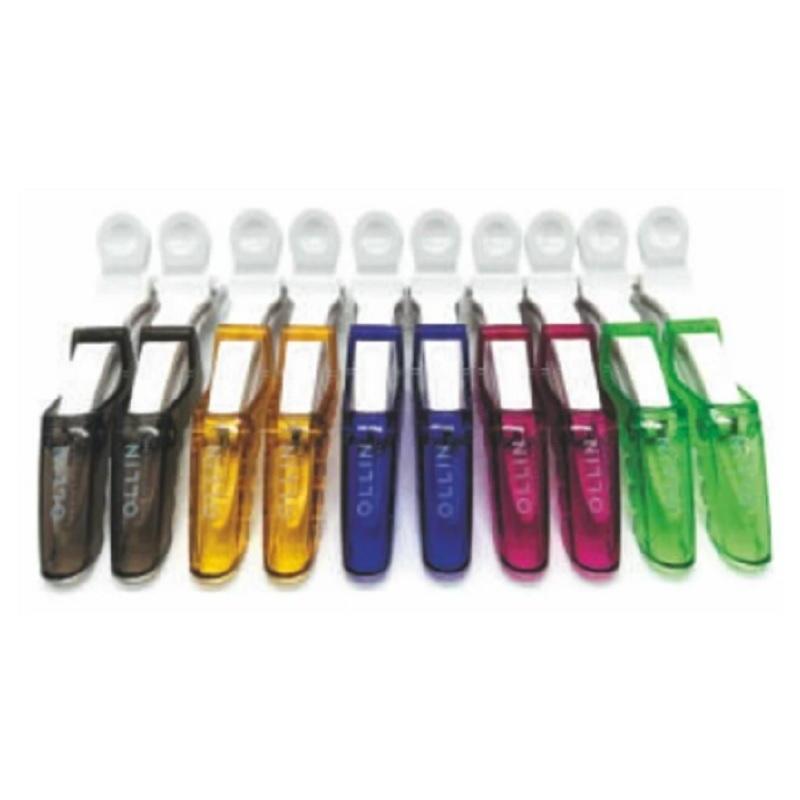 Зажим для волос OLLIN Professional усил.пластик 11,5см 10шт/уп