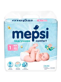 Подгузники для детей MEPSI NB (до 6кг) 90 шт/уп