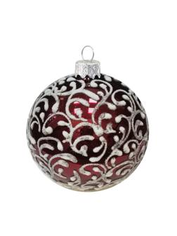 Шар Вьюнок-веточка морозная, 65 мм., в подарочной упаковке КУ-65-18470