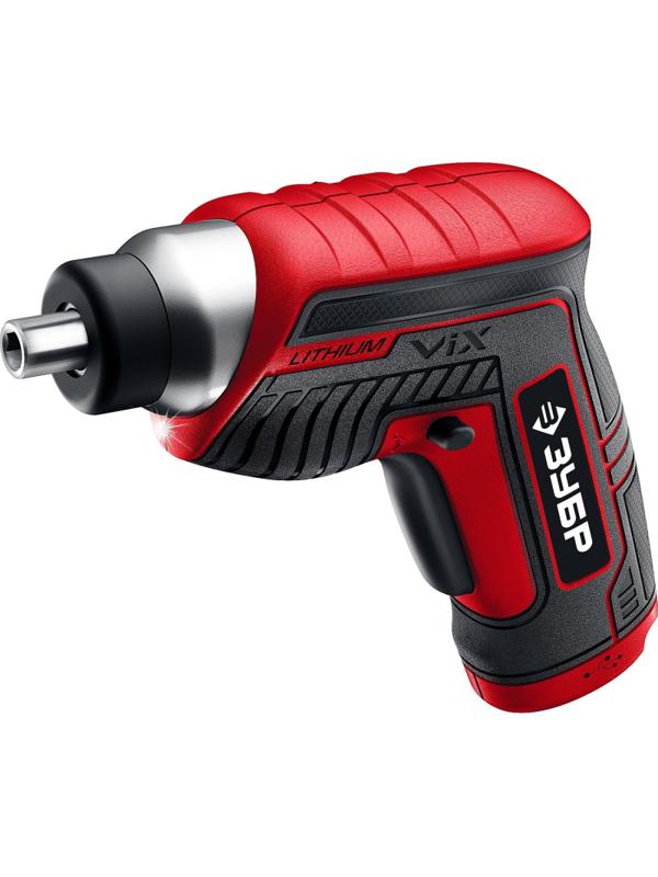 Отвертка аккумуляторная ЗУБР ViX 3.6 В с 10 битами (ЗО-Е-3.6 Ли)