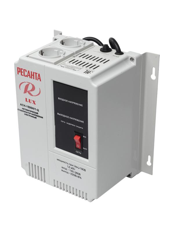 Стабилизатор РЕСАНТА настенный Lux АСН-1500Н/1-Ц (63/6/20)