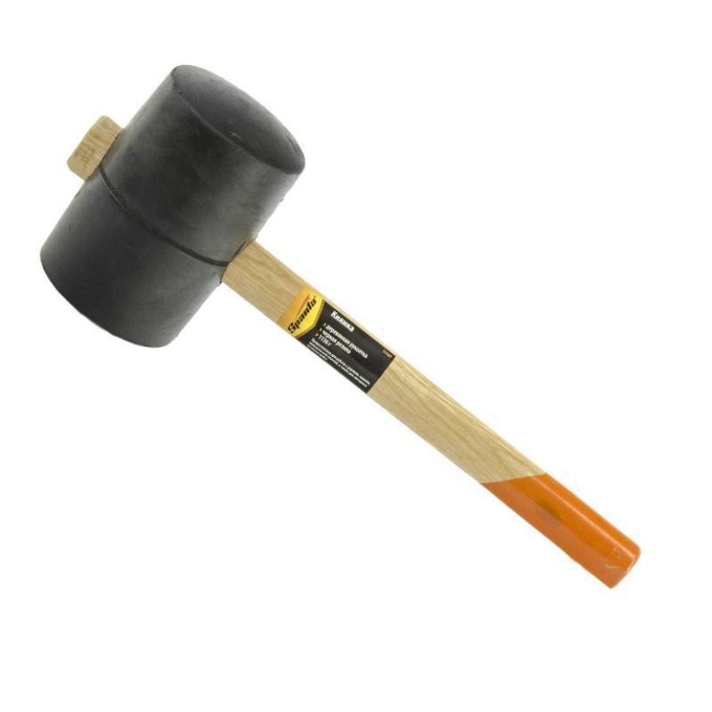Киянка резиновая 1130 г черная резина деревянная рукоятка Sparta 11161